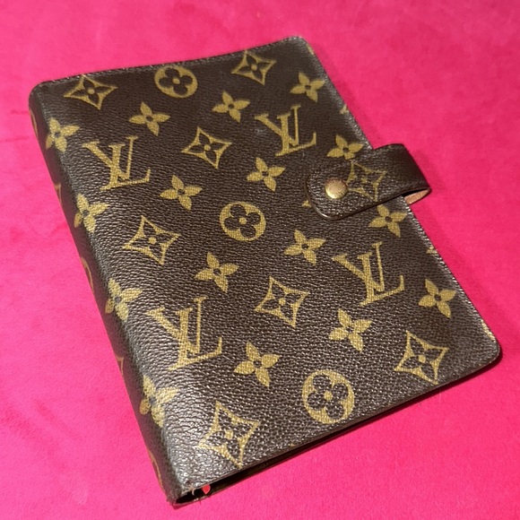 Louis Vuitton monogram agenda mm travel wallet organizer case - Picture 1 of 13